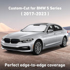 EcoNour Windshield Sunshade Compatible for BMW 5 Series G30 G31 2017-2021 2022 2023, Sun Visor for Front Windshield & Window Sun Shade Cover, UV Heat Blocker & Protector, Car Accessories