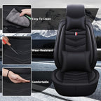 Car Seat Cover for Chevrolet Camaro 2000-2024, Durable Wear Resistant Waterproof Vehicle Cushion Cover, Breathable No Odor Premium Leather Vehicle Seat Covers.(Luxury,Black)