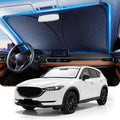 DMJN Windshield Sun Shade for Mazda CX5 (2017-2026), Car Sunshade for Front Windshield [100% Efficient Block UV & Scorching Sun] UPF50+ Heat Block - Protect Interior & Keep Cooler