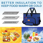 Portable Soft Cooler Bag - 24/60 Can Insulated Camping Cooler, Leakproof Collapsible Soft Sided Cooler for Drink, Suitable for Picnic, Beach, Outdoor, Lunch, Work, Ice Chest