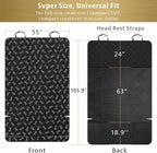 F-color SUV Cargo Liner for Dogs, Water Resistant Pet Cargo Cover Dog Seat Cover Mat for SUVs Sedans Vans with Bumper Flap Protector, Non-Slip, Large Size Universal Fit, Bone