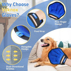 Pet Hair Removal Glove for Dogs & Cats, Electrostatic Five-Finger Hair Remover for Furniture, Couch, Carpet & Car Seat, Reusable Washable Pet Fur Cleaning Tool, Not for Grooming (1 PCS)