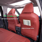 coverdream Rav4 Seat Covers Custom Fit for Toyota Rav4 2013-2018 LE SUV Seat Cushion,Fully Covered,Luxury Waterproof Leather Car Seat Protector,Armrest Cover Included (Full Set,Wine Red)