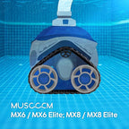 R0526100 Pool Cleaner Tire Track Replacement for MX8 Elite, MX6 Elite, MX8, Mx6 Pool Cleaner Tire Track (4 Pack)