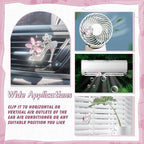 x xotic tech 4Pcs Bling Air Vent Fresh Clips Rhinestone Car Fresheners Air Outlet Decor Car Interior Crystal Charm Accessories Valentine's Day Gifts for Her Girlfirend Women (Pink High Heel Shoes)