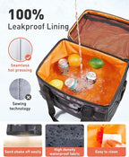 TOURIT Soft Sided Cooler Bag Insulated 48/60 Cans, Large Collapsible & Leakproof Ice Chest for Picnic, Beach, Camping, Travel