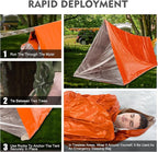 Emergency Survival Tent Shelter- 2 Person Mylar Emergency Tube Tent Survival Kit