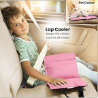 Swanoo Car Seat Cooling Pad, Stroller Cooling Pad with 8 Ice Pack for Babies Toddler and Kids, Sun and Heat Cover Protector for Summer Carseat Cooler Liner Pink