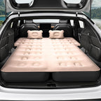 GOOBED Inflatable SUV Camping Mattress with Pump & Accessories, 10-Inch Thick Air Bed with Pillows, Storage Bag & Patch Kit, Fits 4Runner, Jeep, and Most Midsize to Large SUVs (Gray)