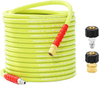 M MINGLE Pressure Washer Hose 25 FT x 3/8" - Replacement Power Wash Hose for Hot and Cold Water - High Pressure Hose with M22 14mm to 3/8 Inch Quick Connect Fittings - 4000PSI