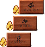 Car Air Freshener Natural Essential Oil Scent, Odor Eliminator and Purifier, Vent Clip Air Freshener for Car (Refill - 3 Pack - Pure Amber)