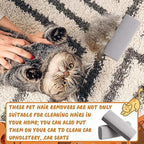 Abbylike 3 Pcs Pet Hair Remover Pumice Stone Car Pet Hair Removal Tool for Bedding Carpet Couch Furniture Cleaning (6.1 x 2.56 x 1.4 Inch,Gray)