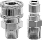 JOEJET High Pressure Washer Ball Valve Kit, 3/8" Quick Connect Ball Valve for Power Washer Hose, 5000 PSI