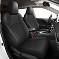 AOMSAZTO Custom Fit Seat Covers for Toyota bZ4X XLE,Limited 2023 2024 2025 2026 Full Set Waterproof Faux Leather Cover Seat Set Interior Accessories Cushion Protector Breathable Seat Cover Sets Black
