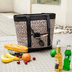 Insulated Cooler Bag Reusable Grocery Tote Bags Transport Large Lunch Box for Women