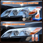 Headlight Restoration Kit Headlight Cleaner Head Light Cleaner Removing Yellowing Oxidized Headlamp Restoration Kit Headlight Polishing Kit Headlight Lens Restorer for Car