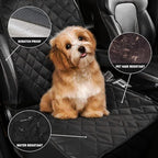 AsFrost Dog Seat Cover Cars Trucks SUVs, Thick 600D Heavy Duty Pets Car Seat Cover, Waterproof & Wear-Resistant Durable Nonslip Backing & Hammock Convertible, Black, 2 Pack