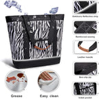 Insulated Cooler Bag Reusable Grocery Tote Bags Transport Large Lunch Box for Women