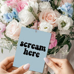 Mancheng-zi Scream Here Car Air Freshener 3Pcs, Spooky Horror Gothic Witchy Air Freshener Hanging for Cars Closet Drawer or Books, Cute Scream Car Accessories Mirror Decor for Women