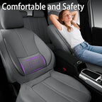 CAR PASS Nappa Leather Seat Covers Full Set, 3D Foam Faux Leather Car Seat Covers with Lumbar Support, Water Resistant Grey Seat Covers Car seat Cover Universal Fit for Cars SUV Truck Vehicles, Gray