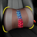 Lumbar Support Pillow for Car, Memory Foam Lumbar Pillow for Lower Back Pain Relief - Back Cushion for Driving, Chair Support for Car-Office Chair, Wheelchair - Brown