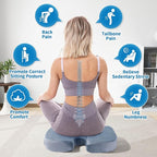 Car Seat Cushion, Memory Foam Cushion Non Slip for Wheelchair, Cars, Desk, Gaming & Office Chairs, Ergonomic Cushions Pad for Tailbone Pain Relief Sciatica & Back Support, Grey