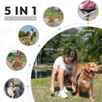 Bond Dog Running Leash Hands Free with Pouch, Hands Free Leash for Large Dogs, Pet Lead Running Belt for Walking & Canicross Belt, Includes Waist Jogging Fanny Pack & Pet Car Seat Belt Safety