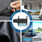 Veharvim Sun Visor Extender for Car (Polarized, UV400, PC Lens, Side Sunshade, Straps&Adjusters), Car Visor Extender Sun Blocker, Visor Extender Attachment, Anti-Glare for Safe Driving(Passenger Side)