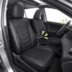 1:1 Custom Car Seat Covers Fit for Toyota RAV4 2013 2014 2015 2016 2017 2018 XLE LE Limited Adventure Full Set Faux Leather Seat Protectors with Armrest Covers and Steering Wheel Cover (5-Seat, Black)