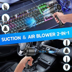 JONYJ Handheld Car Vacuum Cleaner, 16000PA Hand Held Vacuum Portable Cordless, 2 in 1 Air Duster and Vacuum Cleaner with LED Light, Multi-Nozzles, 120W High Power Mini Vacuum for Home, Pet, Office