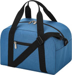 Small Gym Bag Carry On Bag - 12 in Mini Duffle Bag Lightweight for Overnight Travel - Blue
