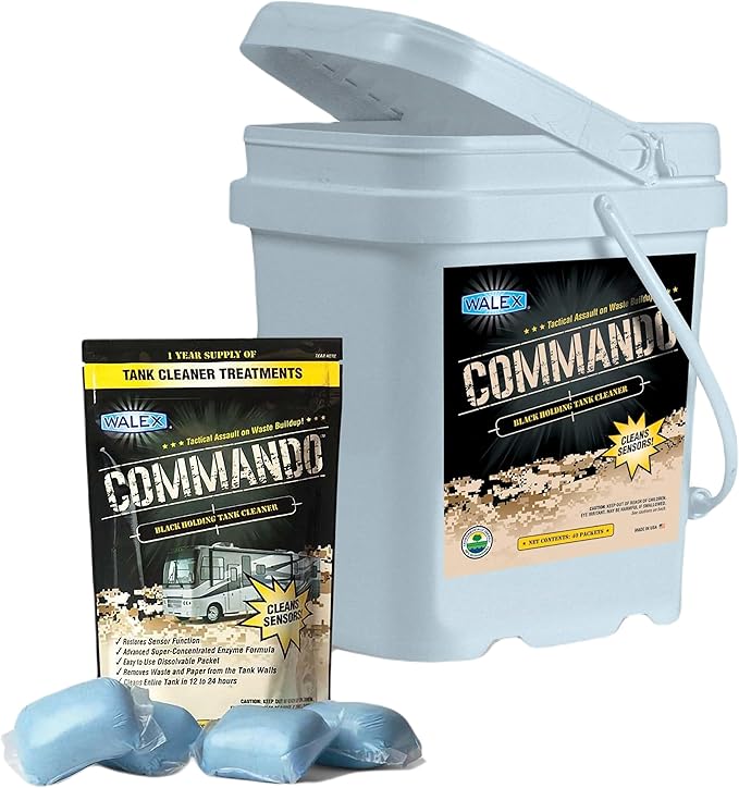 Walex CMDOBK Commando Black Tank Cleaner, 40 Pack Drop-Ins