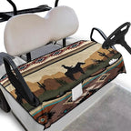 Biyejit Golf Cart Seat Covers with 4 Pockets Golf Cart Seat Towel Blanket Fits 2-Seat Golf Carts, Golf Cart Accessories