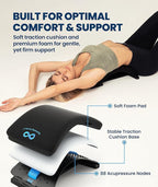 Everlasting Comfort Lumbar Support Board Back Stretcher for Lower Pain Relief - Adjustable Spine Decompression with 88 Acupressure Nodes - Back Cracking Device with Chair Strap for Posture Correction