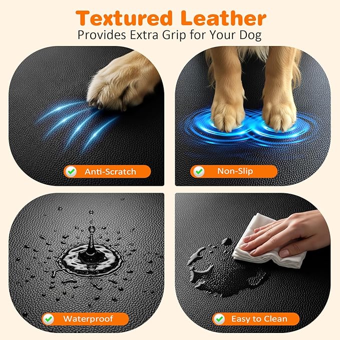 URPOWER Dog Car Seat Cover for Pets 100% Waterproof Seat Cover Hammock 600D Heavy Duty Scratch Proof Nonslip Durable Soft Back Seat Covers for Cars Trucks and SUVs