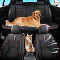 Black Car Seat Covers Full Set,Waterproof Leather Car Seat Covers,Suitable for suvs, sedans, and Pickup Trucks