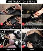 Auto Newer Car Seat Cover,Breathable Front Car Seat Cushion,Comfortable Car Seat Protector,Anti-Slip and Full Wrap Driver Car Seat Protector with Storage Pocket,Universal All Seasons(Pink,2PCS)