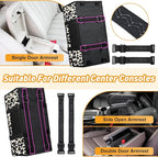 Portable Dog Car Seat for Small Dogs - Adjustable Safety Leash, Washable Cushion & Storage Pocket - Pet Booster Seat for Car Travel- Leopard