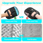 Upgraded Pet Hair Removal Gloves for Cats Dogs, Reusable Strong Grooming Gloves, Pet Hair Remover Tool for Clothing, Couch, Bed, Carpet, Car Seat, Blue, 2pcs