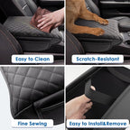 2024 2025 2026 Passport Center Console Cover for Honda Passport (RTL/TrailSport/EX-L/Black Edition), Cushion &Comfy Leather Armrest Cover 2025 2026 Passport Accessories (Padded)