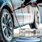 Tool Daily Pressure Washer Adapter Set with Swivel, M22 14mm to 3/8" Quick Connect, Stainless Steel Quick Disconnect Swivel for Power Washer Hose, 5000 PSI