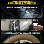 Meguiar’s Endurance Tire Gel, G7516, Premium Tire Shine Gel for a Lasting Glossy Finish, Helps Keep Tires Looking Deep Black and Clean, Top Christmas Gift Ideas for Car Guys and Girls, Purple, 16 Oz