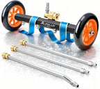 Pressure Washer Accessories Undercarriage Pressure Washer, Undercarriage Cleaner Attachment, 16 Inch Water Broom, Pressure Washer Under Car Cleaner with 3 Extension Wands, 4000 PSI