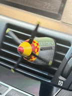 P-51 "OLD CROW" Car Air Freshener with Spinning Propeller, Vent Clip, Cool Car Accessories for Men, Unique Aviation Gifts for Pilots, Veterans & WWII History Buffs
