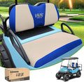 10L0L Golf Cart Seat Covers Universal for Yamaha G29 Drive2 Club Car Precedent Tempo Standard Front Seats, Breathable Mesh Bench Seat Cover, No Drilling Seat Cushion - All-Season Comfort
