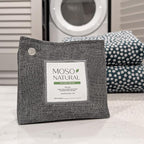 Moso Natural Air Purifying Bag 300g (10.58oz) Premium Bamboo Charcoal Odor Absorber for Home & Pet | Closet Odor Eliminator & Small Room Deodorizer | Charcoal Bags Last 2 Years | Unscented (3 Pack)