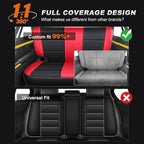 AOMSAZTO Custom Fit Seat Covers for Jeep Wrangler 1997 1998 1999 2000 2001 2002 Waterproof Car Seat Covers Full Set Black