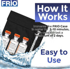 FRIO Cooling Wallet - Insulin Cooler for 45+ Hours of Stress Free On The Go - Black - Small