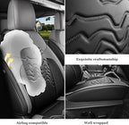 Red Rain Leather Seat Cover Customized Fit for Ford Bronco 2 Door Seat Cover 2025 2024 2023 2022 2021 Black and Gray Car Seat Covers Full Set (Bronco 2Door-Black+Gray)