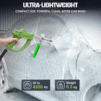 Foam Cannon Pro for Pressure Washer, Thick Snow Foam Sprayer with 5 Nozzle Tips, 1/4" Quick Connect for Thick Sudsy Wash (White)